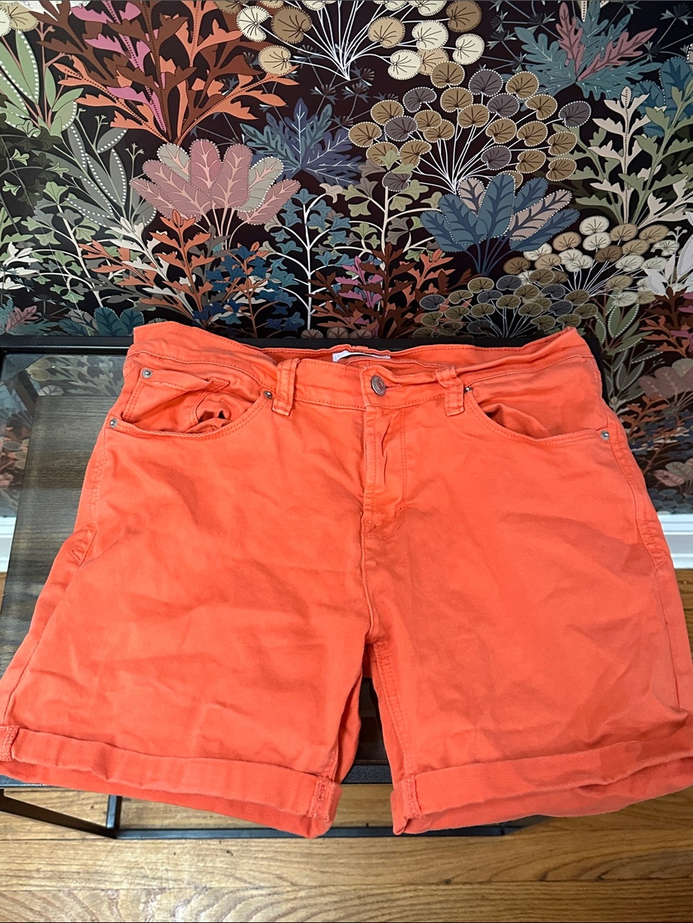 Kensie Vibrant Orange Women's Bermuda Shorts